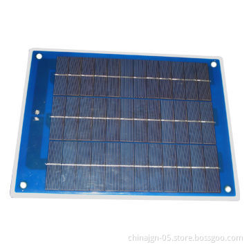 10W PET Laminated Poly Solar Panel with 4 Install Holes, for Solar Garden Light/Courtyard Light